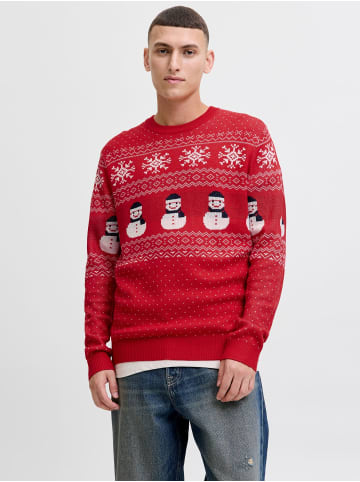 Jack & Jones Strickpullover in True Red