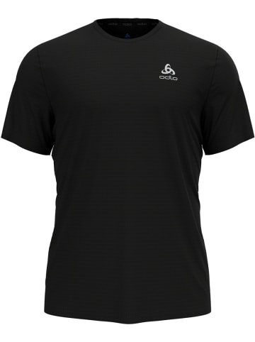 Odlo Sportshirt "Sportshirt Shortsleeve Crew Neck Essential Flyer" in Schwarz