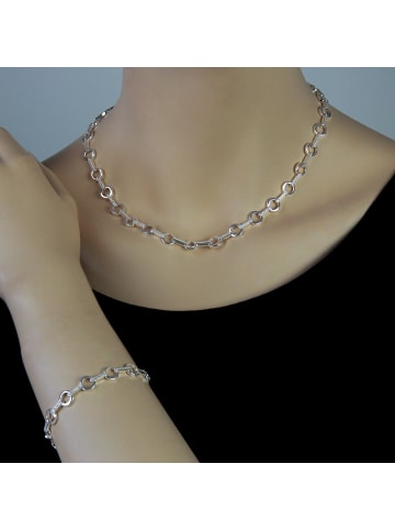 SilberDream 925 Sterling Silber Damen SilberDream Halsketten rund  ca. 45cm