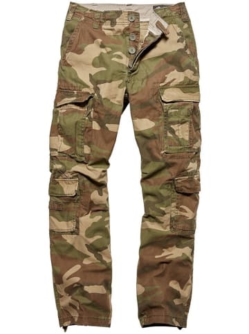 Vintage Industries Cargohose in Camouflage