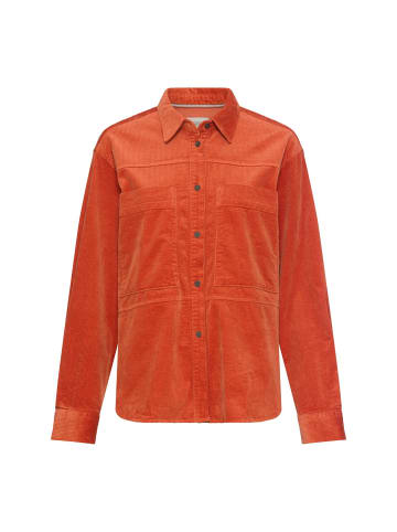 Camel Active Oversize-Bluse mit Hemdkragen in Orange