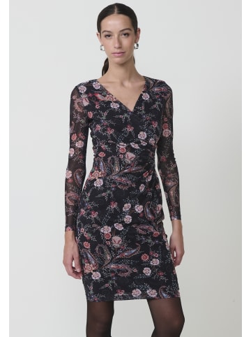 KOROSHI Knielanges Midikleid mit langen Ärmeln in bunt