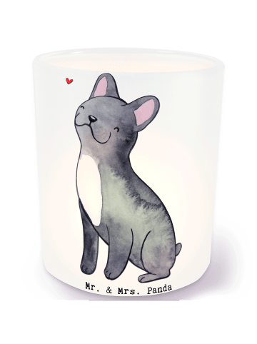 Mr. & Mrs. Panda Windlicht Französische Bulldogge Lebensretter o... in Transparent