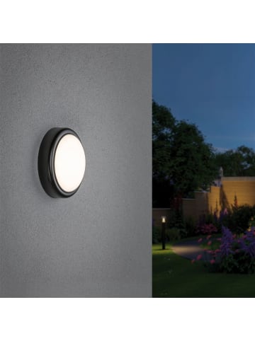 paulmann LED Außen-Wandleuchte Warmweiß in anthrazit -H:66mm