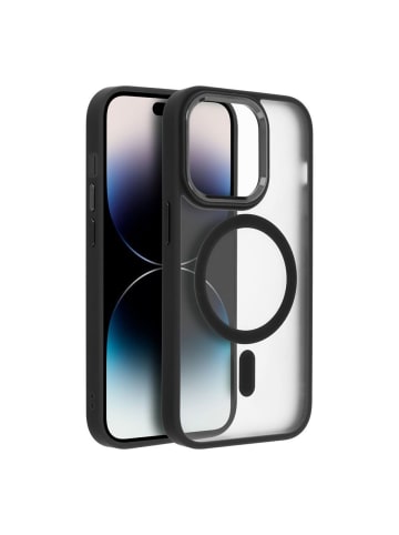 COFI 1453 Matte MagSafe Cover Hülle kompatibel mit iPhone 16 Plus Schwarz in Schwarz