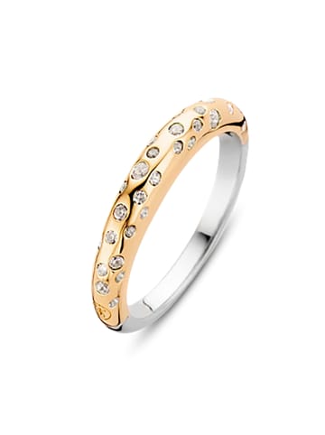 Ti Sento Milano Ring "mit Zirkonia bicolor vergoldet" in Gold