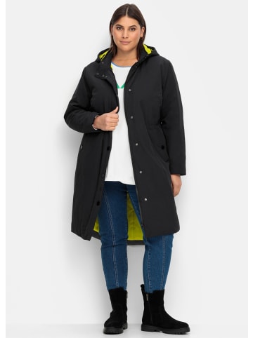 sheego Mantel in schwarz