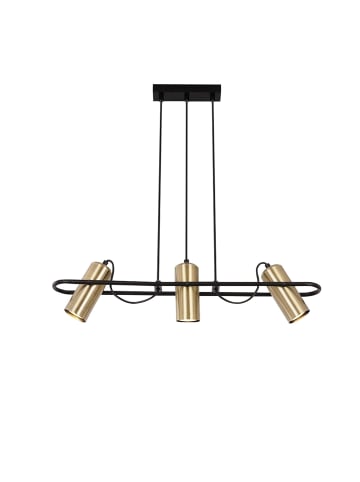 ZMH Pendelleuchte 3-flammige GU10 in Schwarzgold drehbar 150°