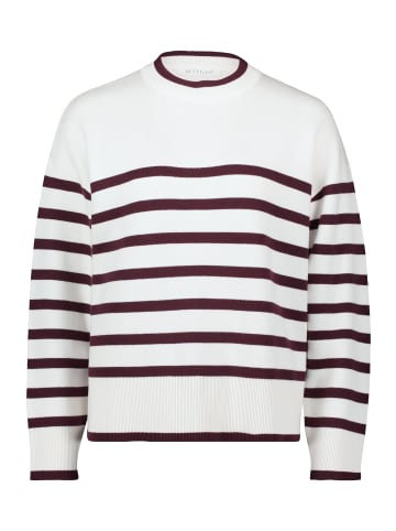 BETTY & CO Pullover in ecru aubergine - 0001