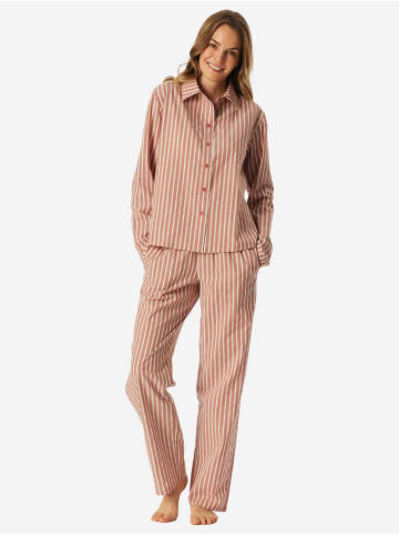 Schiesser Pyjama Selected Premium in terracotta