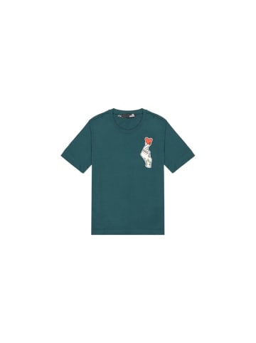 Love Moschino Blau Schwarz Baumwolle T-Shirt