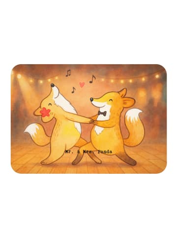 Mr. & Mrs. Panda Magnet Füchse Salsa tanzen Design ohne Spruch in Weiß