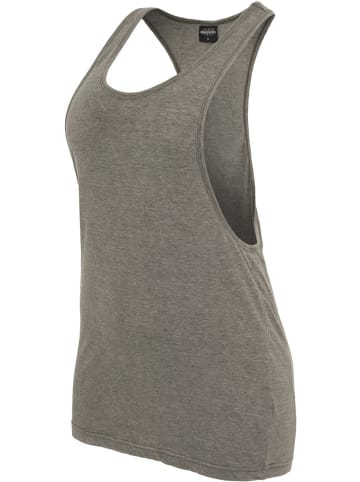 Urban Classics Top Loose Burnout Tank in Oliv