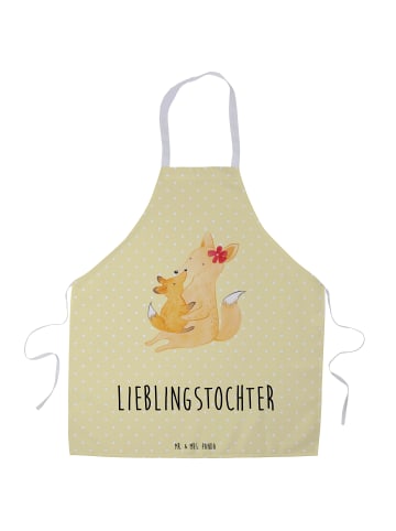 Mr. & Mrs. Panda Grillschürze Fuchs Mama mit Spruch in Gelb Pastell