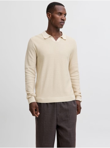 Jack & Jones Gestricktes Polo in Silver Lining