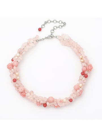 collezione alessandro Kurze Kette " Rosalia " in rosa
