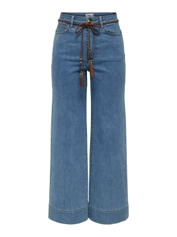 ONLY Jeans mit weitem Bein in Medium Blue Denim