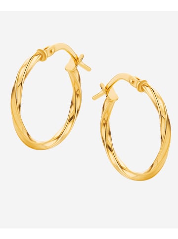 Diamant L'éternel Creolen aus 750 Gelbgold gedreht