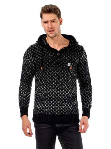 Cipo & Baxx Kapuzenpullover in Black