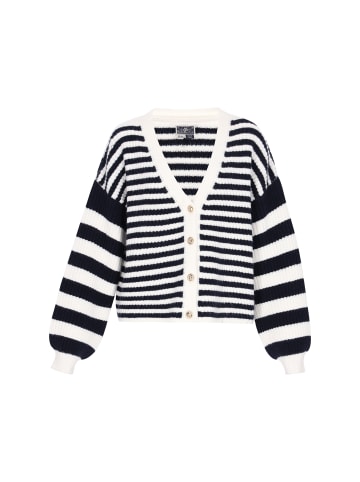 DreiMaster Women Cardigan in navy offwhite