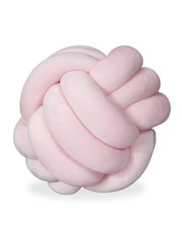 relaxdays 2x Knotenkissen in Rosa - Ø 25 cm