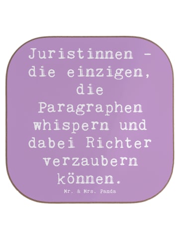 Mr. & Mrs. Panda Getränkeuntersetzer Spruch Juristin Zauber mit ... in Lavendeltraum