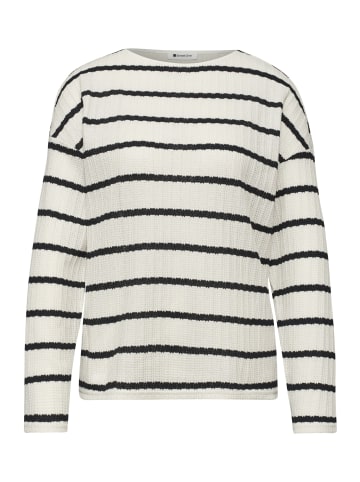 Street One Gestreiftes Strick-Look Shirt in Shadowed Navy