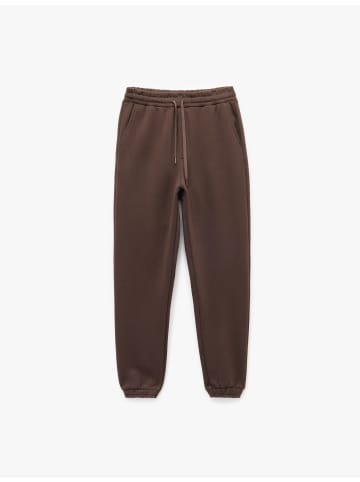 KOTON SWEAT BOTTOMS in Braun