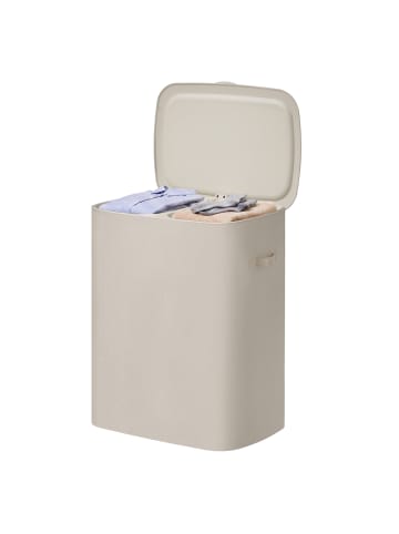 SONGMICS Wäschekorb Brosi in Beige - (B)40.5 x (H)70 x (T)56 cm