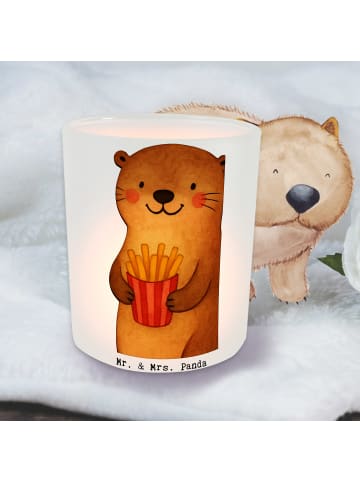 Mr. & Mrs. Panda Garten Windlicht Otter See Pommes ohne Spruch in Transparent