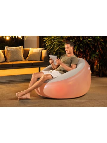 Bestway LED-Luftsessel Inflate-A-Chair 102x97x71cm in mehrfarbig