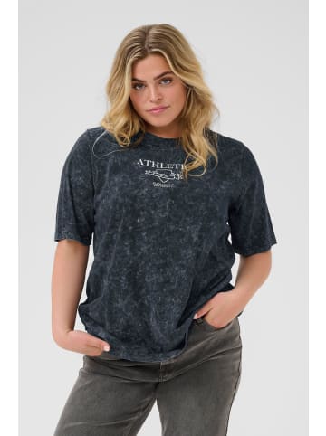 KAFFE curve T-Shirt kurzarm KCtasha Loose fit in Black Deep