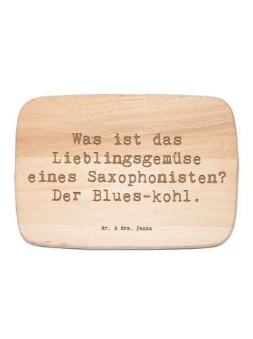 Mr. & Mrs. Panda holz servierbrett Spruch Saxophon Blues mit Spruch in Transparent