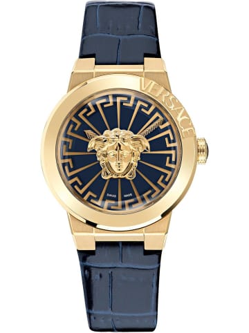 Versace Versace Damen Armbanduhr  38 mm Armband Leder MEDUSA INFINITE in blau