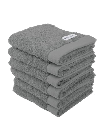 Tom Tailor Gästetuch 6er Pack in Grau