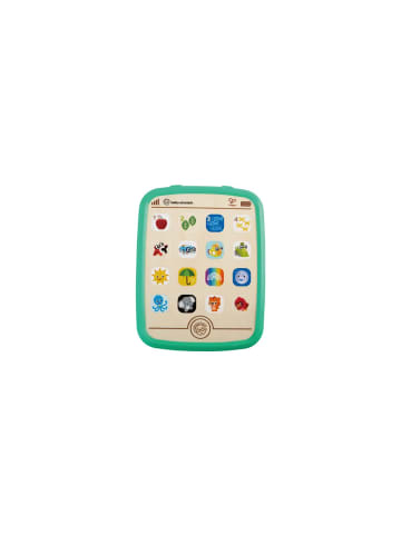 Hape  Motorikspielzeug Baby Lerntablet DE/IT/EN, mit Holzelementen, ab 6 Monate