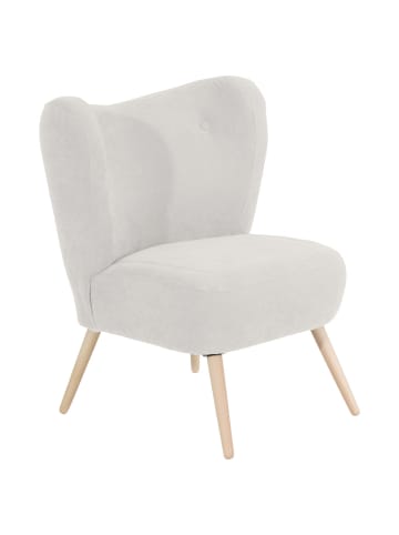 others SESSEL Kathy Bezug Veloursstoff Buche natur / creme