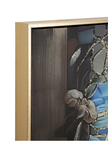 Mauro Ferretti Gemälde auf lackierter Leinwand mit Rahmen und Reliefs, 102 × 4 × 72 cm