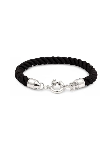 KUZZOI Armband 925 Sterling Silber in Schwarz