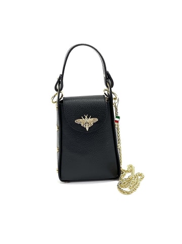 Florence Leder Umhängetasche Florence Tasche schwarz ca. 13cm