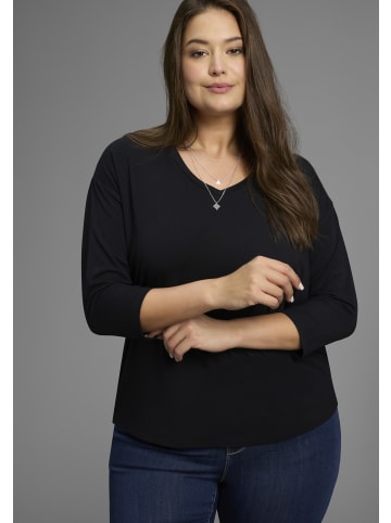 Laura Scott 3/4-Arm-Shirt in schwarz