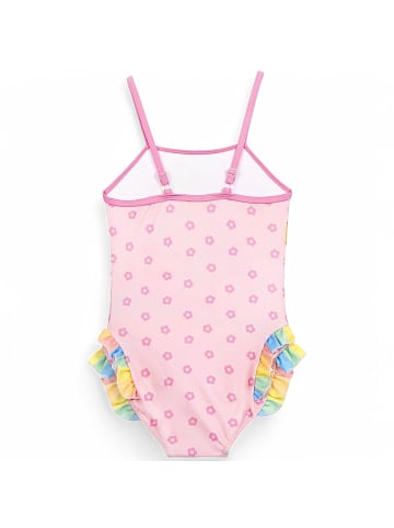 Paw Patrol Badeanzug Paw Patrol Skye mit Rüschendetails & Glitzer in Rosa