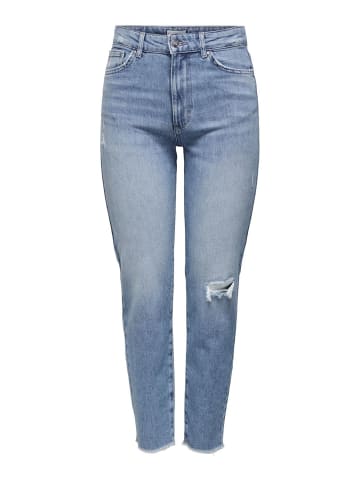 ONLY Jeans ONLEMILY LIFE HW ST CR AK DT DOT308 regular/straight in Blau