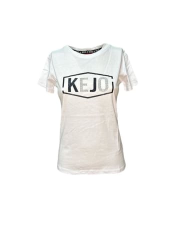 KEJO T-Shirt 232A3CXOS0XMT Weiß