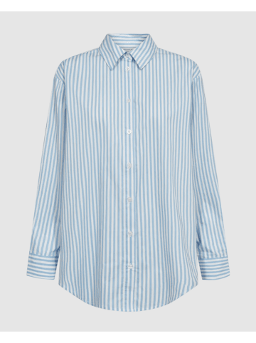 FREEQUENT Gestreifte Oxfordbluse in Blue Bell