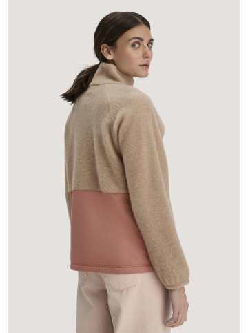 Hessnatur Wollfleece Jacke in sand