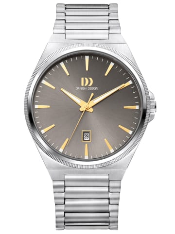 Danish Design Herrenuhr Quarz DKx Pro Edelstahl/Grau Anthrazit / Silber