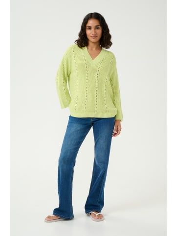 Kaffe Strickpullover KAlorri Loose fit in Lettuce Green