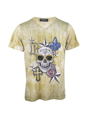 Roberto Geissini Skull Green Card T-Shirt L