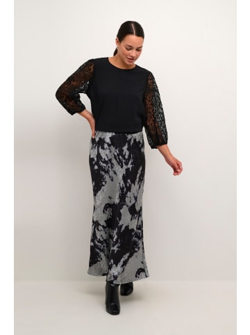 Kaffe Rock KAasky in Black/Silver Cloud Print